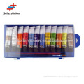 EN71 high quality hot-selling 12colors*12ml professional gouache color set with one paint brush